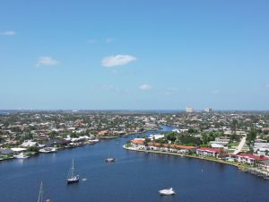 Cape Coral housing market waterfront homes aerial view
